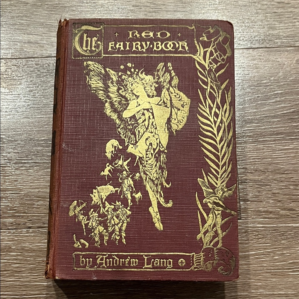 Vintage Red Fairy Book by Andrew Lang 1929 Crown Edition